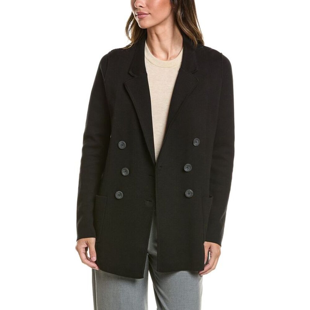 Autumn Cashmere Womens  Boyfriend Milano Blazer, Black
